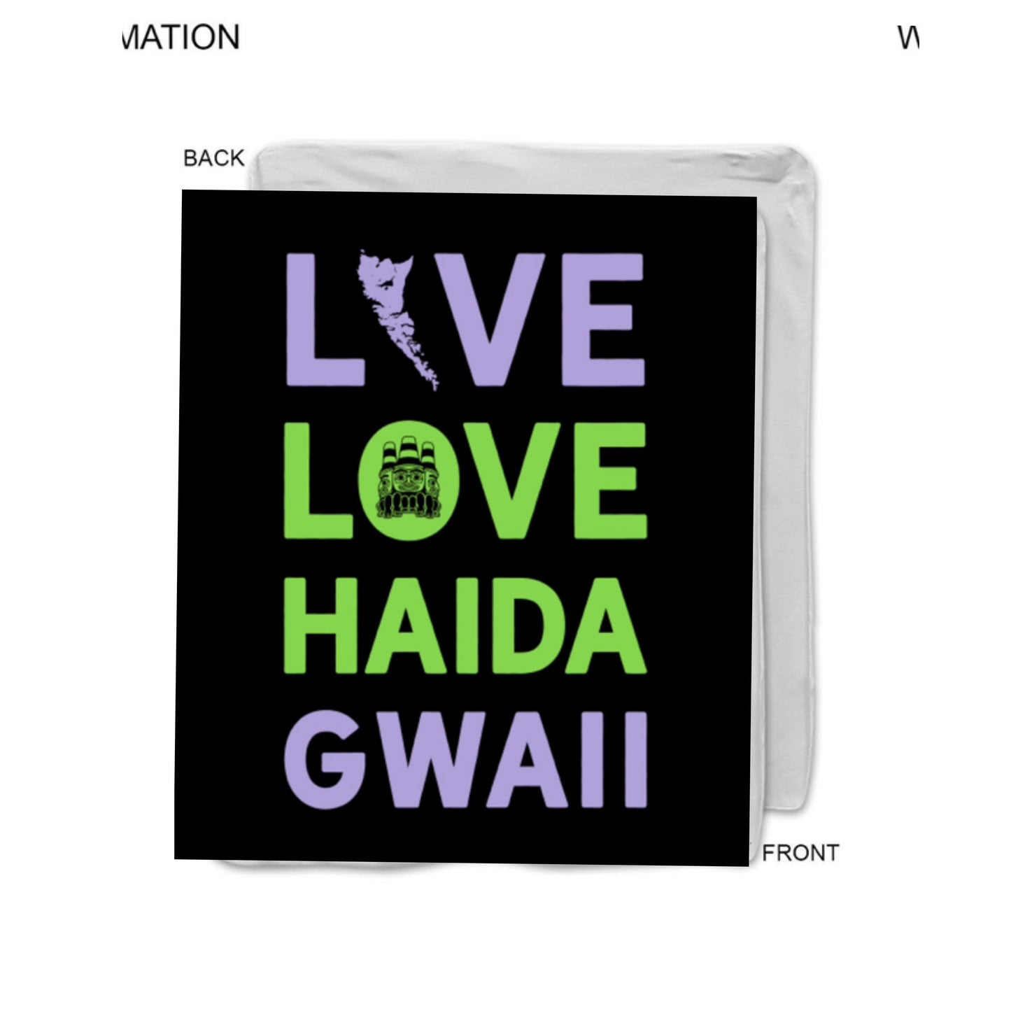 Live Love Haida Gwaii Blanket