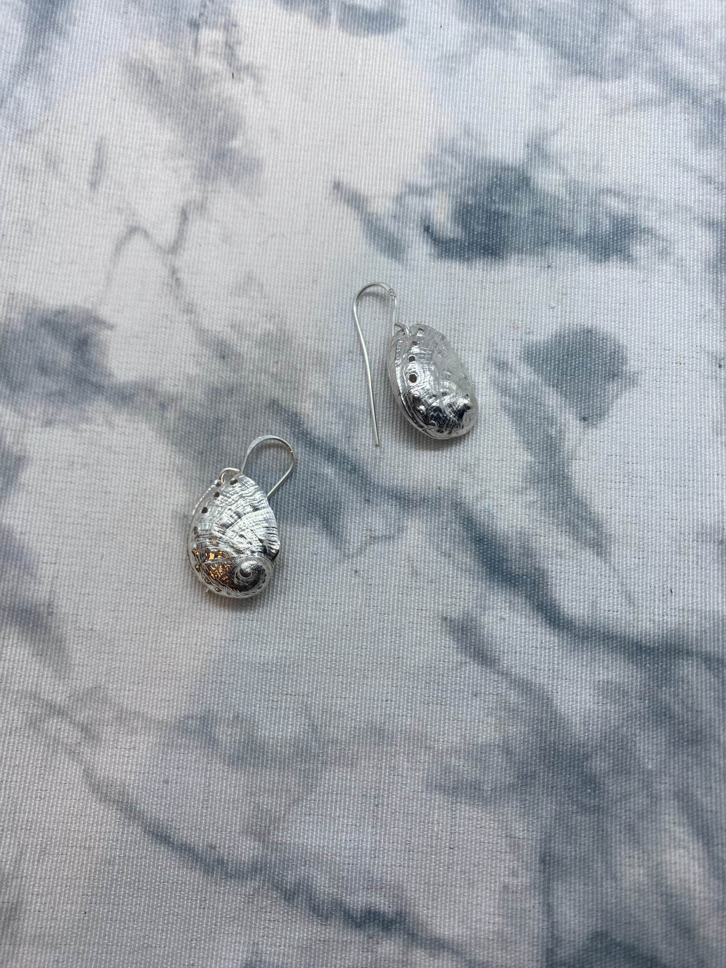 Abalone Casted Earrings