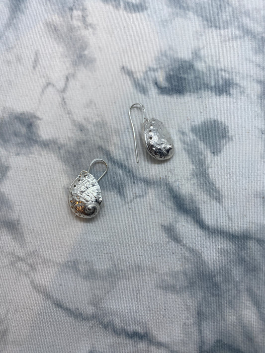 Abalone Casted Earrings