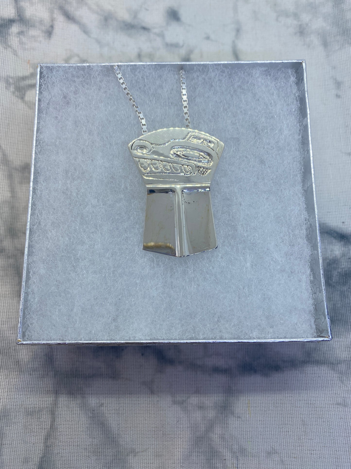 Bear Design Copper Shield Style Pendent