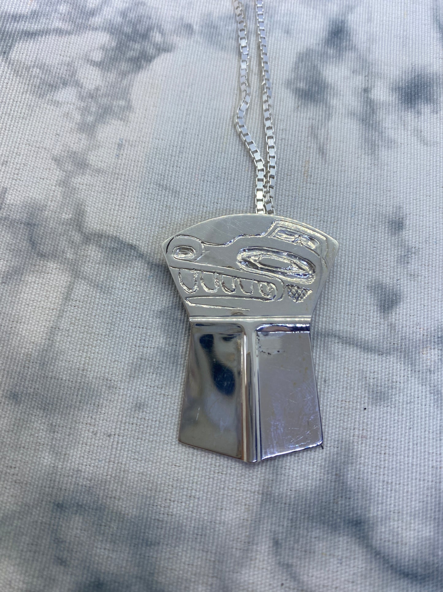 Bear Design Copper Shield Style Pendent