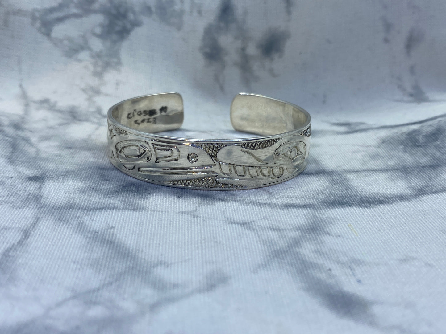 Raven and Killer Whale 1/2 Inch Bracelet