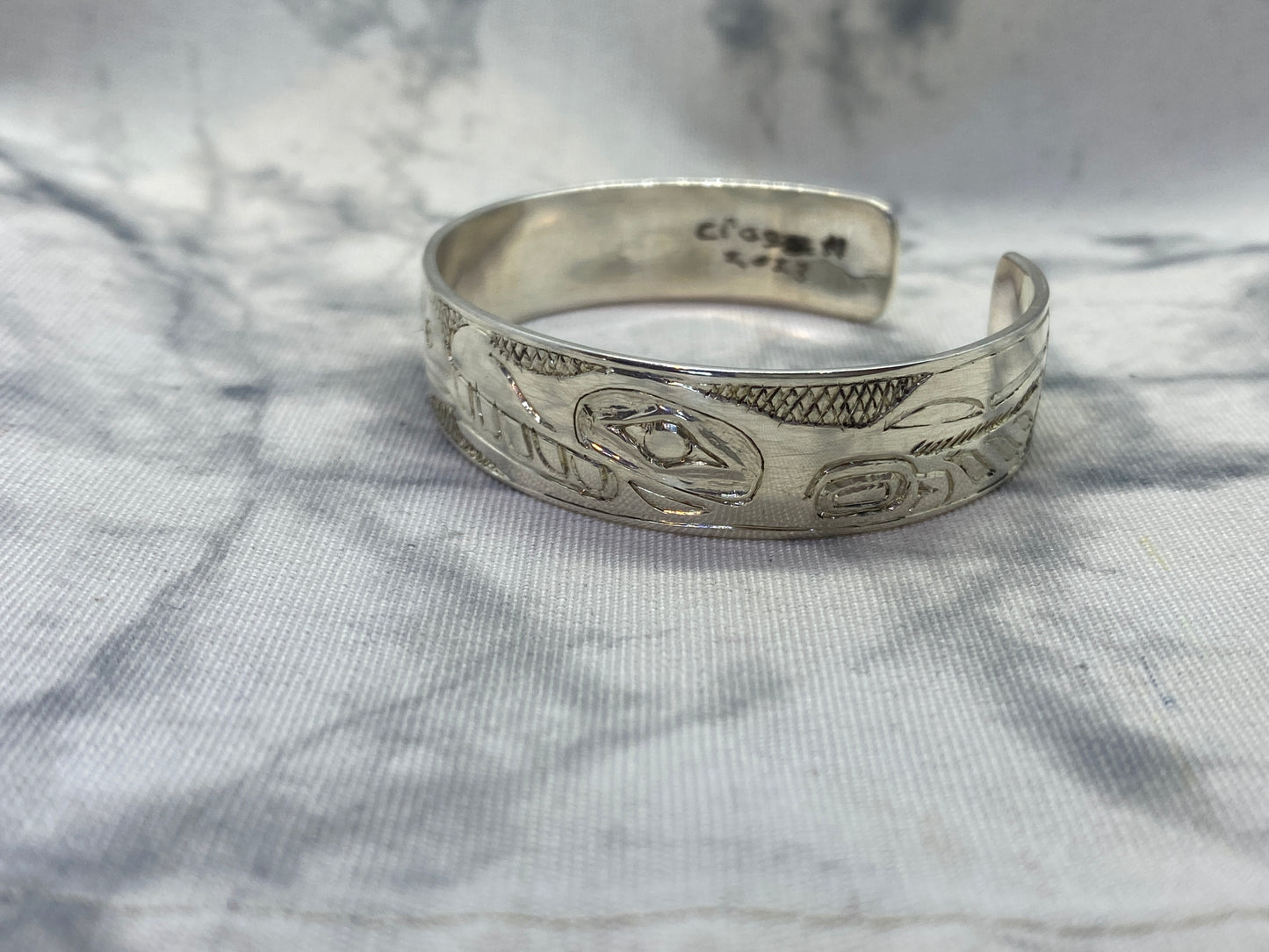 Raven and Killer Whale 1/2 Inch Bracelet