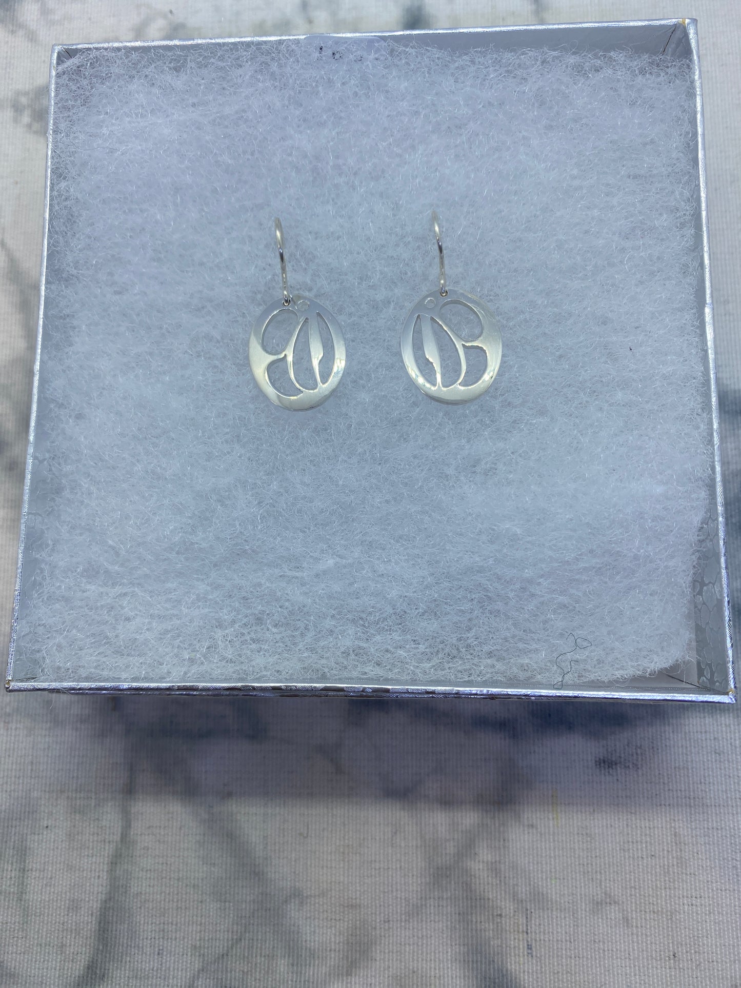 Round Eagle Earrings