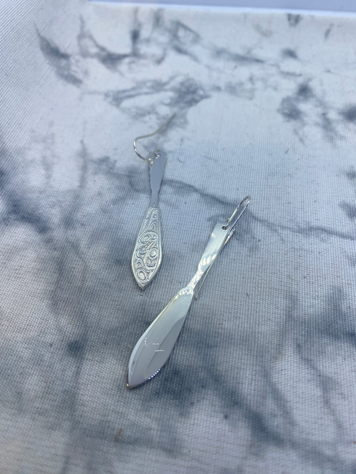 Killer Whale Paddle Earrings