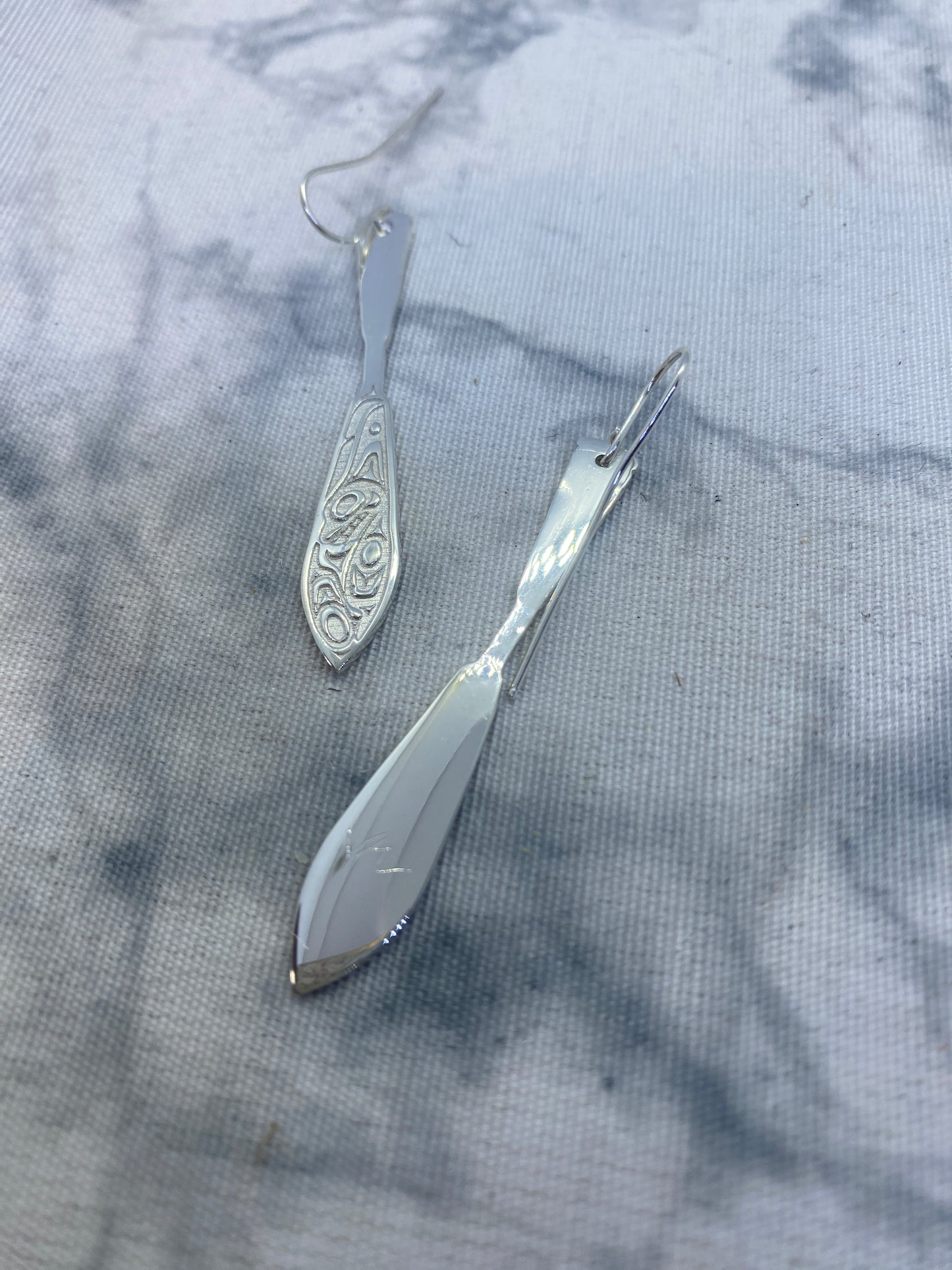 Killer Whale Paddle Earrings