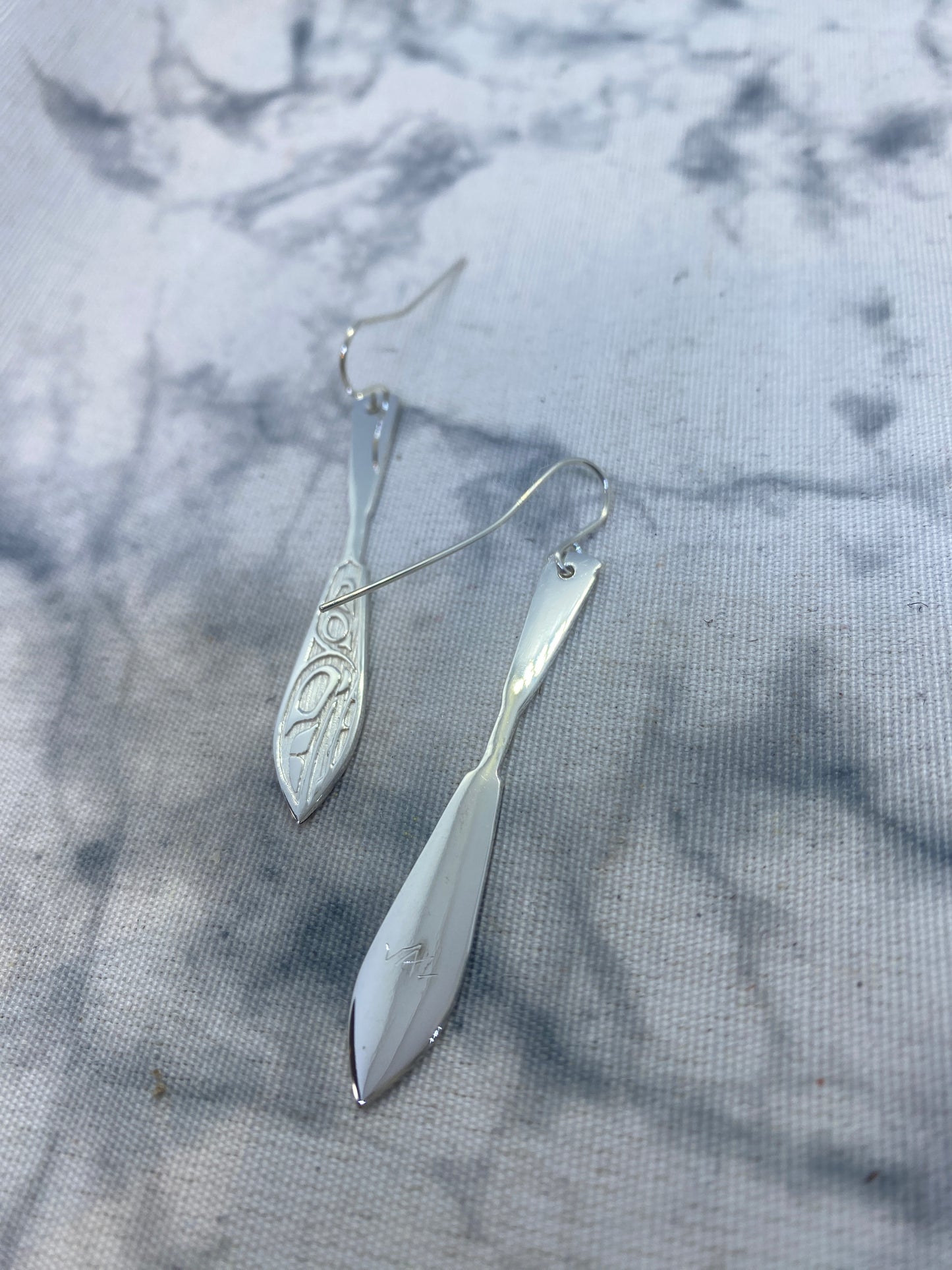 Raven Paddle Earrings