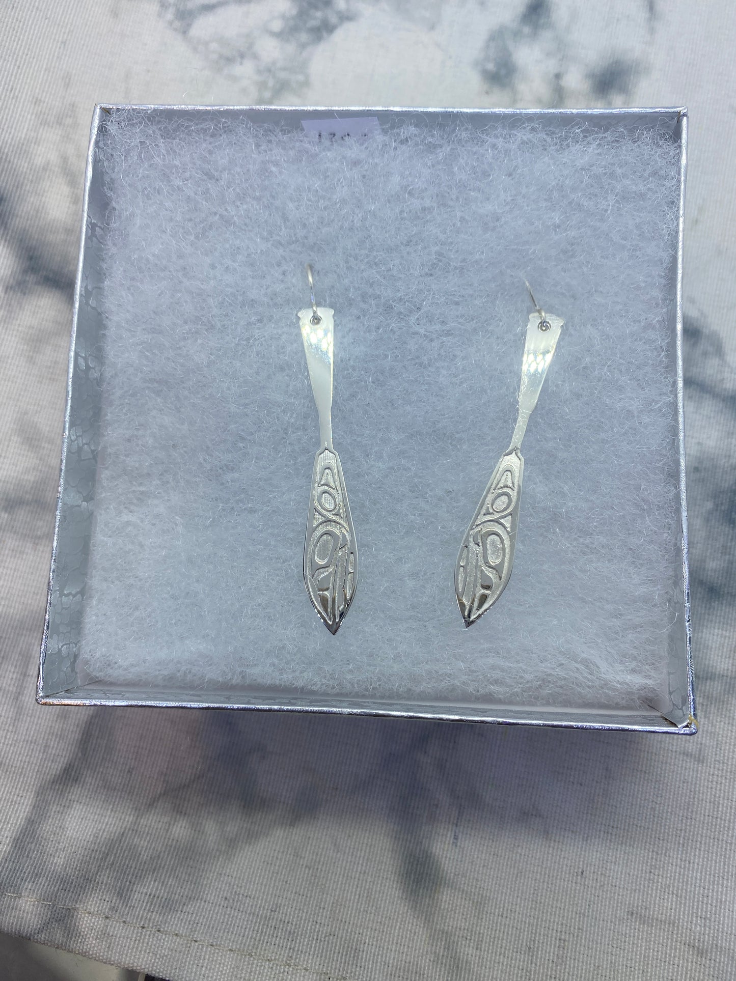 Raven Paddle Earrings