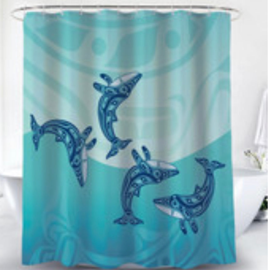Humpback Whale Shower Curtain