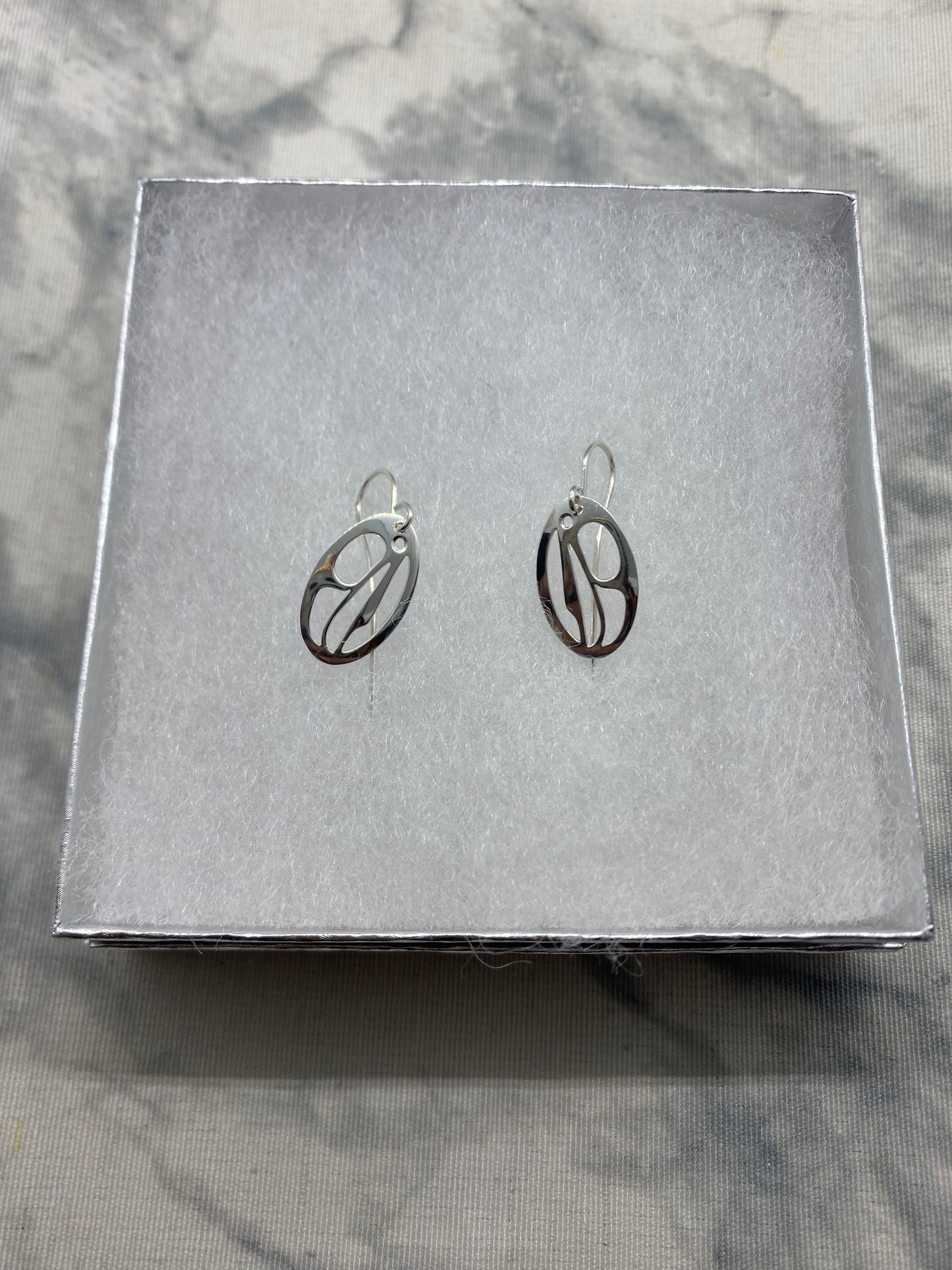 Raven Round Earrings