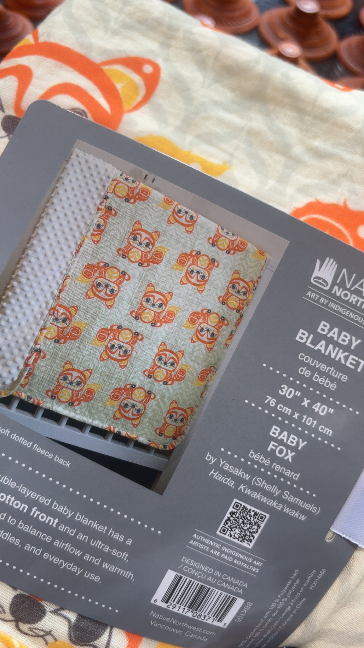 Fox Baby Blanket
