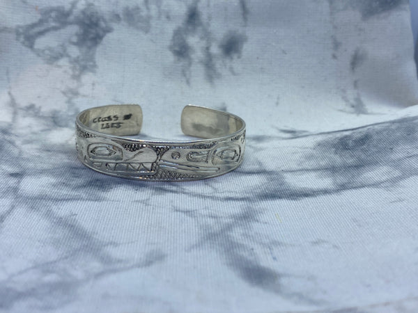 Raven and Killer Whale 1/2 Inch Bracelet
