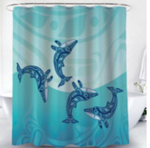 Humpback Whale Shower Curtain